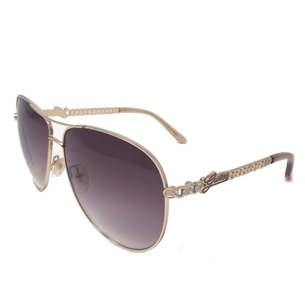 Guess Women's Aviator Sunglasses Gold Tone - Picture 1 of 5